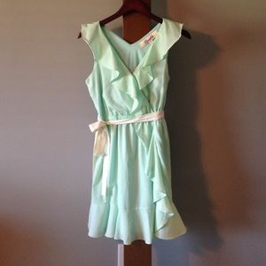 Mint Ruffle Dress