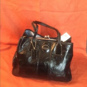 Coach (#F15658) Black Patent Bag - New With Tag