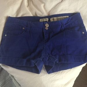 Indigo blue shorts