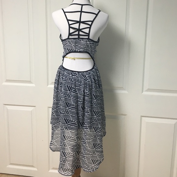 Beautiful and sexy NWOT sheer hi-lo dress. - Picture 2 of 4