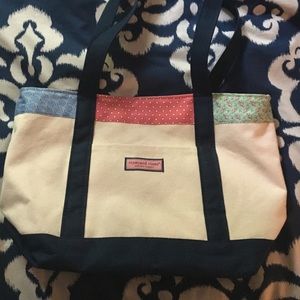 vineyard vines tote patchwork bag
