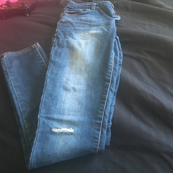 Girls denim leggings