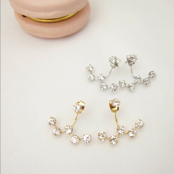 Wavy starry earrings- Gold - Picture 2 of 4