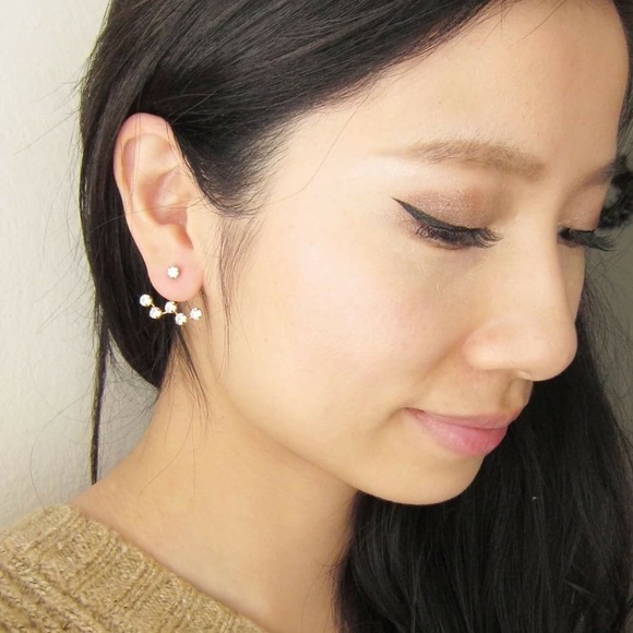 Wavy starry earrings- Silver - Picture 4 of 4