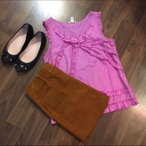 J. Crew "vintage cord co-ed mini skirt"