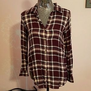 Flannel with knit back