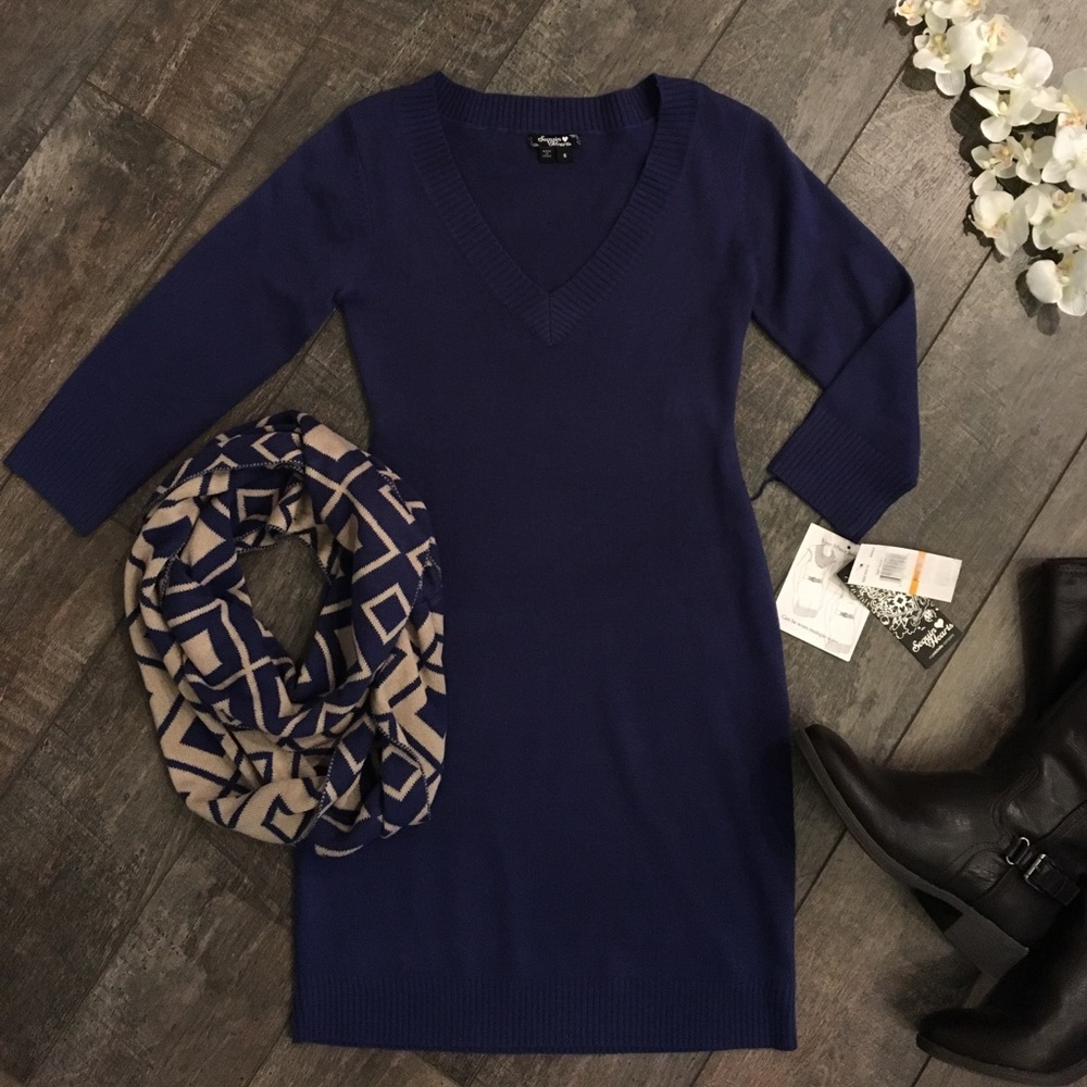 NWT Navy Sweater Dress