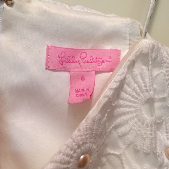 Lilly Pulitzer Payton white pearl strapless dress - Picture 2 of 4