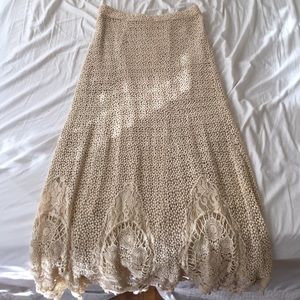 Free People crochet skirt