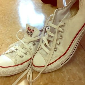 White Converse Low Tops