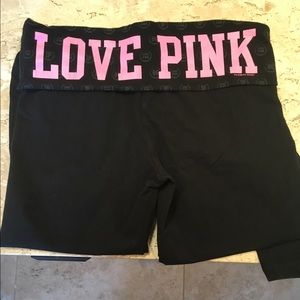 Pink yoga pants