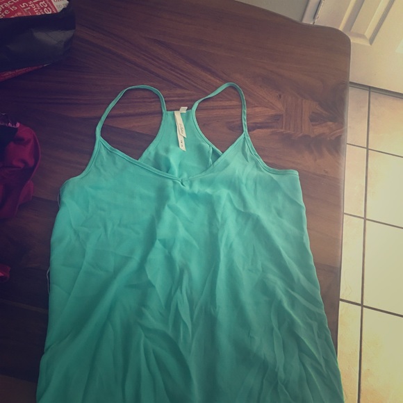 Teal razor back tank Nordstrom