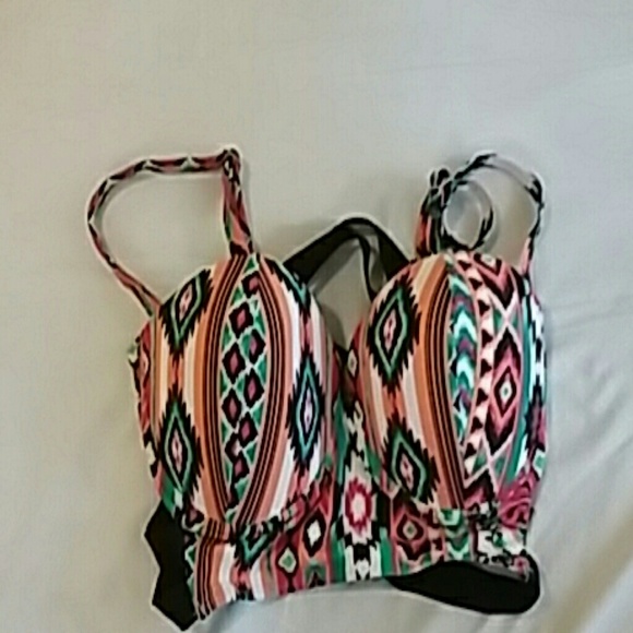 Sexy swim suit top (Aztec) multi-colored