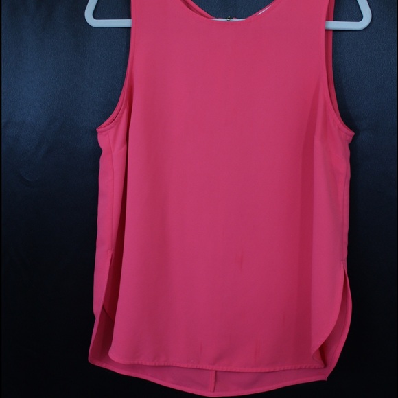 Bright Pink Sleeveless Blouse