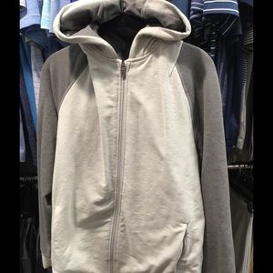 Full zip grey hoodie