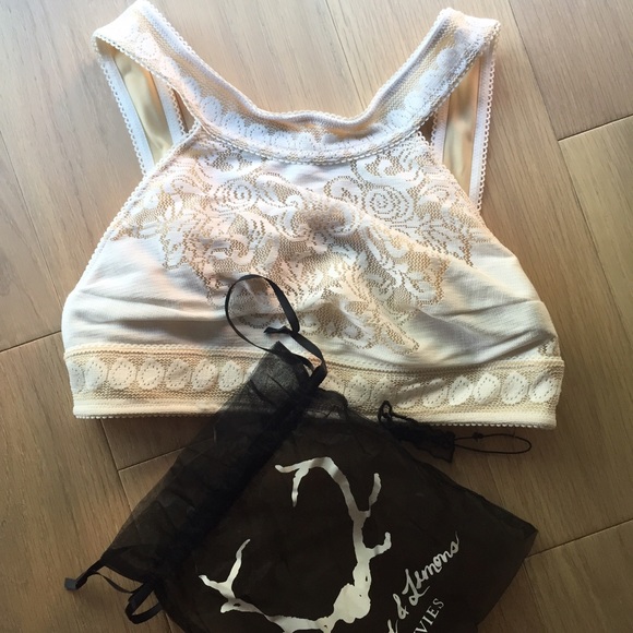 For Love & Lemons Skivvies Lace Bralette Crop Top