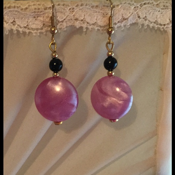 Pink Dangle Earrings