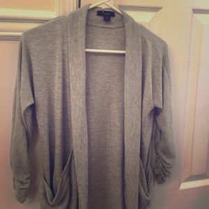 Gray cardigan