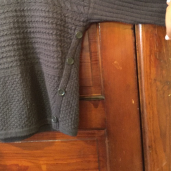 Dark gray sweater w/ buttoned down side - Picture 2 of 3