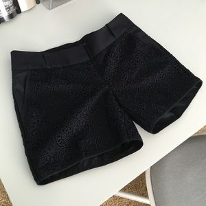 The Limited navy crochet shorts