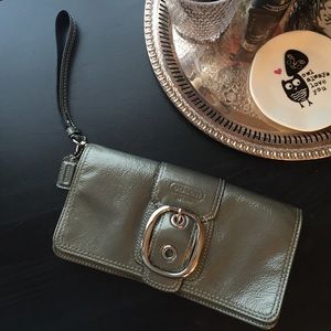Coach large wristlet/clutch