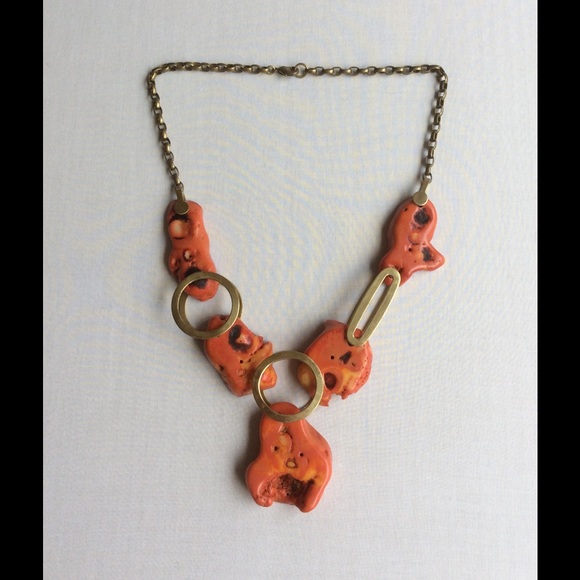 Red coral statement necklace - Picture 1 of 2