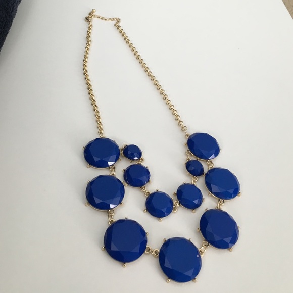 Blue boutique statement necklace