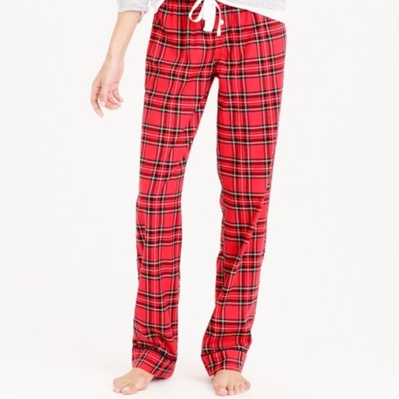 J crew plaid pajama pants