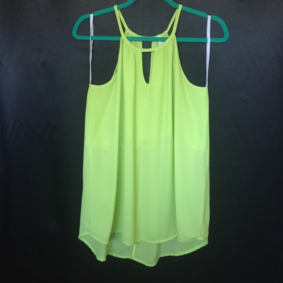 Bright Green Tank Blouse