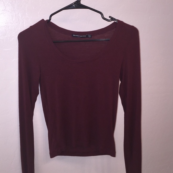 Maroon brandy melville long sleeve
