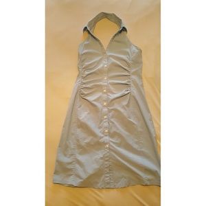 Express light blue collared dress