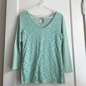 Lace Mint Tee