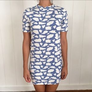 Fighting Eeel/Ava sky mini dress