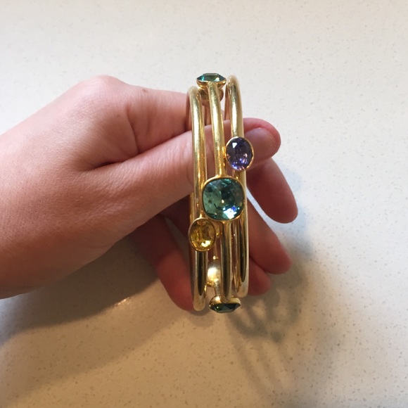 Multi colored gemstone bangles - Picture 2 of 3
