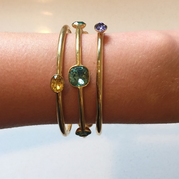 Multi colored gemstone bangles - Picture 3 of 3