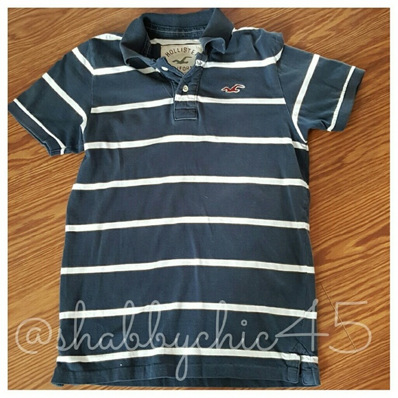 Hollister Super Soft Cotton Striped Polo  FIRM - Picture 2 of 3
