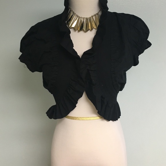 Cute black bolero/jacket - Picture 1 of 3
