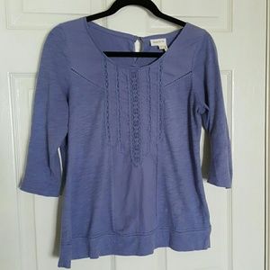 Anthropologie lavender shirt