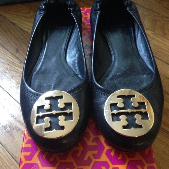 Tory Burch Classic Reva Flats - Black