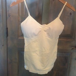 New cream cami with pads