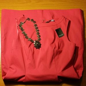 Tahari Hot Pink A-Line Dress