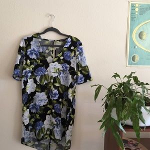 floral print american apparel dress