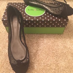 Sheer Polka Dot Ballet Flats