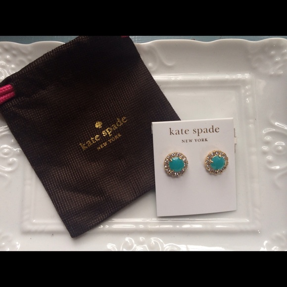 kate spade Jewelry - 🎁 Kate spade teal secret garden earrings