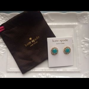 🎁 Kate spade teal secret garden earrings
