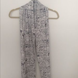 Marc by Marc Jacobs Black and White Cotton Scarf