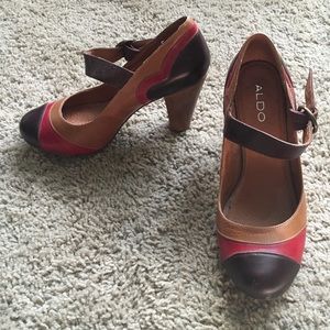 Aldo Mary Jane chunky heel