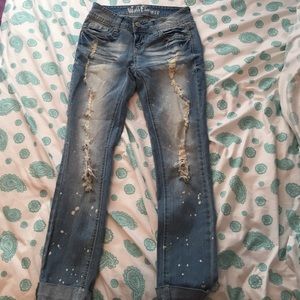 WALLFLOWER ripped jeans