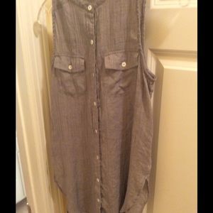 Cute little cotton sleeveless tunic!