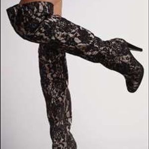 Colin Stuart thigh high lace boot. Very sexy
